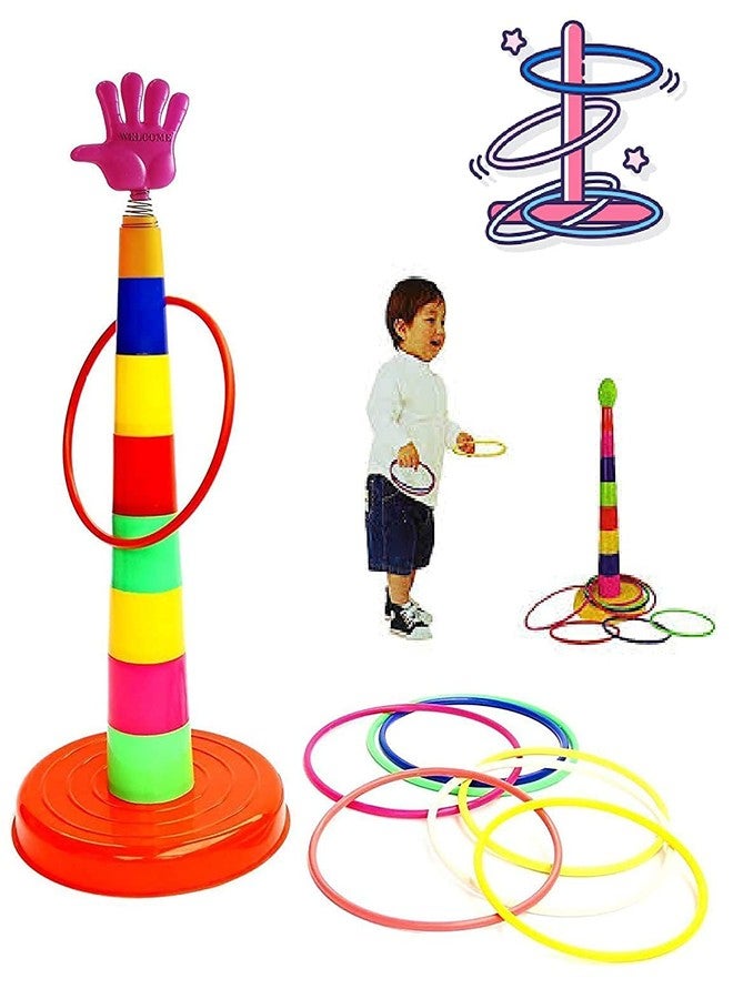 غلان ألعاب وألعاب رياضية داخلية وخارجية للأطفال من GLAN متعددة الألوان (لعبة رمي الحلقات) - Image 1